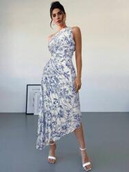 Shein Fehér Aszimmetrikus Mintás Ruha (M) (613054)