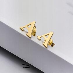 LeksusGold Arany fülbevaló stiftes "a" betű pr. 585 (GP.07-6-0079)