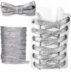 Sulpo Ezüst, csillogó cipőfűző - elegáns és tartós cipőkhöz, 120 cm (SN_2102_120)