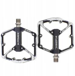 Krsec Kerékpár Platform Pedálok Alumínium Erős Gépi Csapágyak Csapok Fekete (Krsec S100)