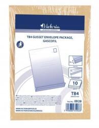 Victoria Boríték, TB4, barna, öntapadós, 50 mm vastag, 10 darabos csomag, Victoria