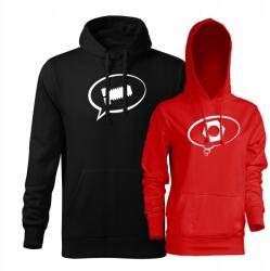 JHK Páros pulóver szett kapucnival, Valentin-napi ajándék M-es méret