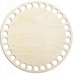 Kreatywne Myślenie Fa alap kosárhoz, horgoláshoz, rétegelt lemezből, 14 cm-es kerek talp (32323)