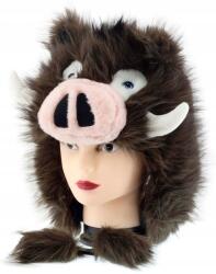 Cambell Vicces, Meleg Női Téli Sapka Szőrmével, Vaddisznó Arc, Barna (5903991929150)