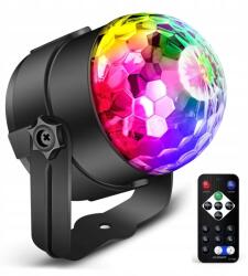  Disco Projektor Disco Gömb Reflektor Led Rgb Mini Kristály Lámpa (0116PJ)