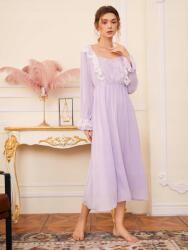 Shein CC25214 Shein MIDI Hálóing Fodros Csipkével (4) 46