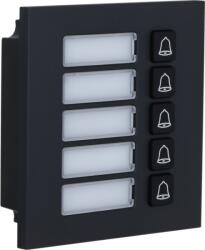 Dahua Modul extensie interfon 5 butoane mecanice, IP65/IK07 - Dahua VTO4202FB-MB5 (VTO4202FB-MB5)
