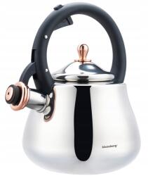 Klausberg Hagyományos acél teáskanna Klausberg 2, 8 literes, Fényes Arany Színű, 2025-ös Modell (KB-7776)