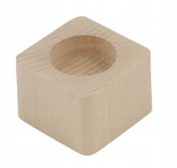 Peewit Gyertyatartó Kicsi 4cmx6cm fa, Lekerekített Oldalú bükkfa 1 darab (5904870435793)