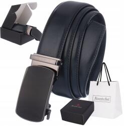 Alessandro Paoli Öv férfi bőr automata 3, 5 széles nagy fém csat Alessandro (AP19blue_125)