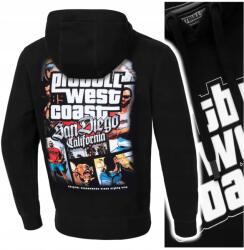 Pitbull Férfi kapucnis pulóver kenguruzsebbel PitBull Most Wanted fekete M-es méret (bluza z kapturem)