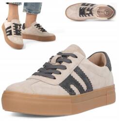 Filippo Női nyári cipő, Természetes Bőr Filippo 37 Fűzős félcipő platformtal (Filippo DP6798/25 BE GR)