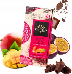  Étcsokoládé 62% maracuja mangó kakaó Premium Vanini 100g