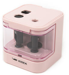 DERFORM Kidea műanyag tartályos dupla hegyező - rózsaszín (TEL2ARKA)