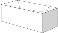 Niagara Wellness Egyenes kád oldallap 70 (AURUM, WAVE)