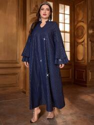 Shein LC24109 Shein Ruha Maxi Pöttyös Fodros Elegáns (4) 48
