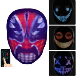  Led Maszk Világító Változó Arc Usb Kosplay Maszk Jelmez Akcesoria (Bedee)