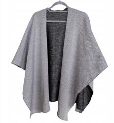  Elegáns Női Poncsó Halkacsos Mintával Sál Őszi Téli Univerzális Méret (2897)