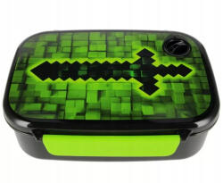 Starpak Pixel műanyag uzsonnás doboz - zöld (558656) (558656)