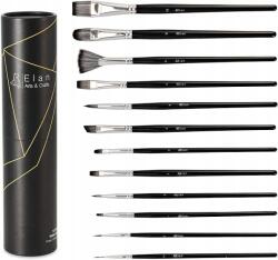 Elana Festő ecsetek Professzionális olajfesték készlet 12db-os