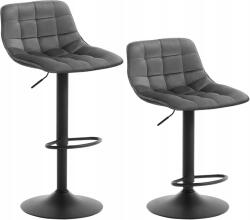  2 db-os bárszék szett állítható bárszék (bas358dgr-2)