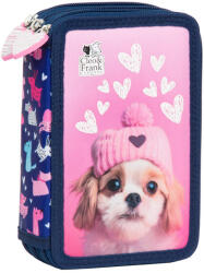 DERFORM Cleo és Frank kutyás felszerelt 3 emeletes tolltartó (PWTCF42) (PWTCF42)