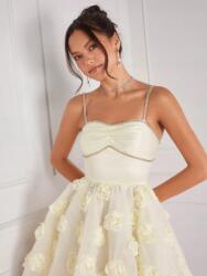 Shein Ruha Bő Szabású Szatén Felsővel 3D Rózsák Shein M 38