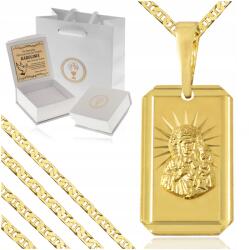Golden Haus Arany Lánc 925 Arany Medál 585 Medál Szűz Mária (złoty naszyjnik łańcuszek 925 Dla wnuczki 585)