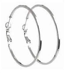 Colibra Klasszikus ezüst karika fülbevaló, lapos, 4, 5 cm-es, mindig divatos Colibra (p6023/2)
