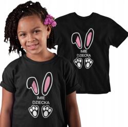 Aradena Gyerek Póló Fekete Fehér Húsvéti Családi Nyuszi Ajándék 51-56 (138 0 Rodzina Zając - dziecko)
