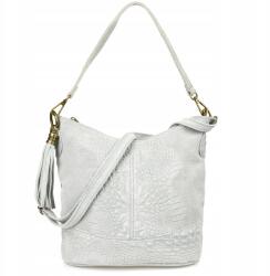 Beltimore Croco bőr velúr kézitáska postás táska 2 pánttal (W13)