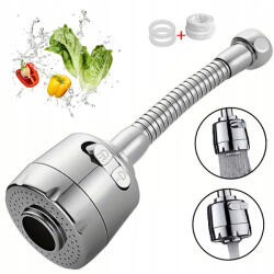  Perlátor Konyhai Csaptelep Hosszabbító kétfunkciós Max hajlékony króm (PERLATOR DO BATERII KUCHENNEJ PRZEDŁUŻKA)