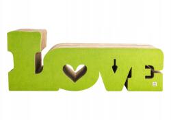 Kapak Kaparófa Macskaágy Love lime zöld macska kaparófa (Washpapa Standard Love limonkowa zieleń)