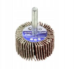 GEKO Lamellás Csiszoló Korong Szárra Szerelve 20x40x6 P80 (G78742)