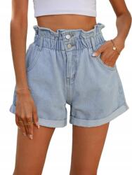 Shein 29-ES Magas Derekú Farmer Rövidnadrág