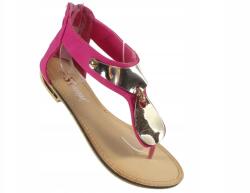  Rózsaszín lapos talpú női szandál 36-os (20526)