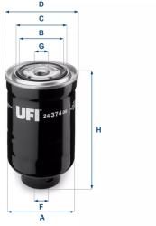 UFI Üzemanyagszűrő Toyota Camry 1.8TD