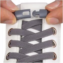 Sulpo Cipőfűző Nem kell kötni, rugalmas, lapos, Sötétszürke (S014_K)