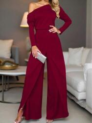 Shein Piros Hosszú Ujjú Overál (M) (612474)