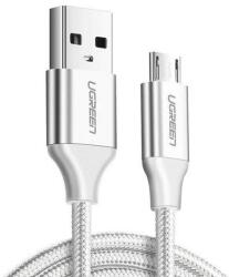 UGREEN Cablu de date UGREEN US290, USB - MicroUSB, Quick Charge 3.0, 2.4A, 2m, Alb