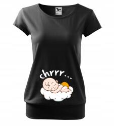 Przyszła Mama Kismama Blúz Nyomott Mintás Rövid Ujjú Női Kismama Póló Print