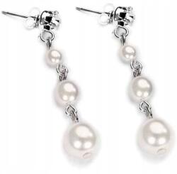  Fülbevaló Fehér Gyöngyök Lógó Gyöngyök rövid cseh Jablonex