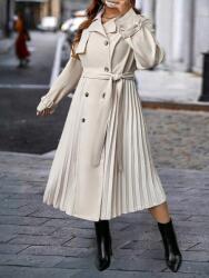 Shein Kétsoros Fodros Öv Kabát (4XL) (613146)