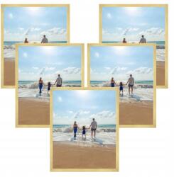 MPink Design Fényképkeret Szett 40x50 cm Arany 5 db (GP-R40X50IL13,15,8 x5)