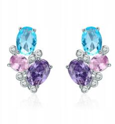 M. Jopek Ezüst Fülbevaló 925-ÖS Ezüst Kristály Cirkónia Gyönyörű M. Jopek