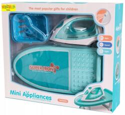 Nicola Toys Háztartási Gép Szett: Vasalódeszka, Kosár Elemes Vasaló 5038 (5038)