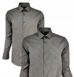 Anagre Férfi Ingtön, Elegáns, Klasszikus, Pamut, Szürke, 3XL