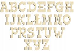  Betűkészlet rétegelt lemezből, decoupage, scrapbookhoz, 2, 5 cm, 75 darab (33130)