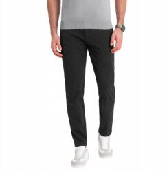 Ombre Elegáns férfi chino nadrág klasszikus szabás grafit V2 OM-PACP-0191 XXL