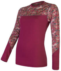 Sensor Merino Impress, dl. rukáv női póló S / rózsaszín